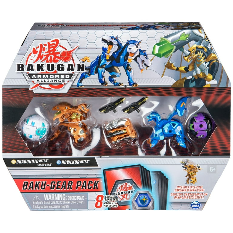 激安直営店 4-Pack, Baku-Gear Bakugan Dragonoid and Baku-Gear with Ultra デュエルマスターズ