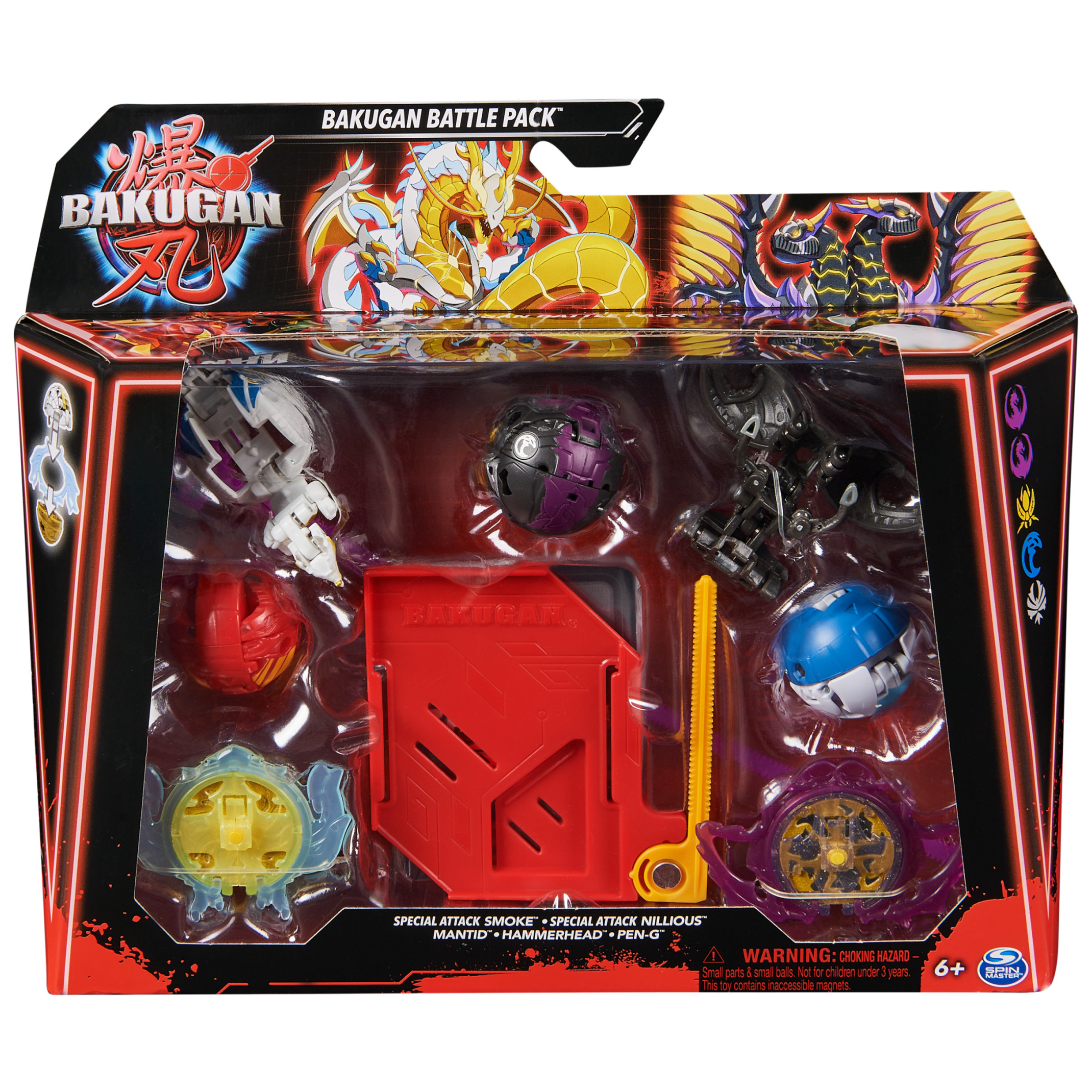 Bakugan Ultimate 6-Pack, Special Attack Dragonoid, Nillious, Mantid Bakugan Ultimate 6-Pack, Special Attack Dragonoid, Nillious, Mantid