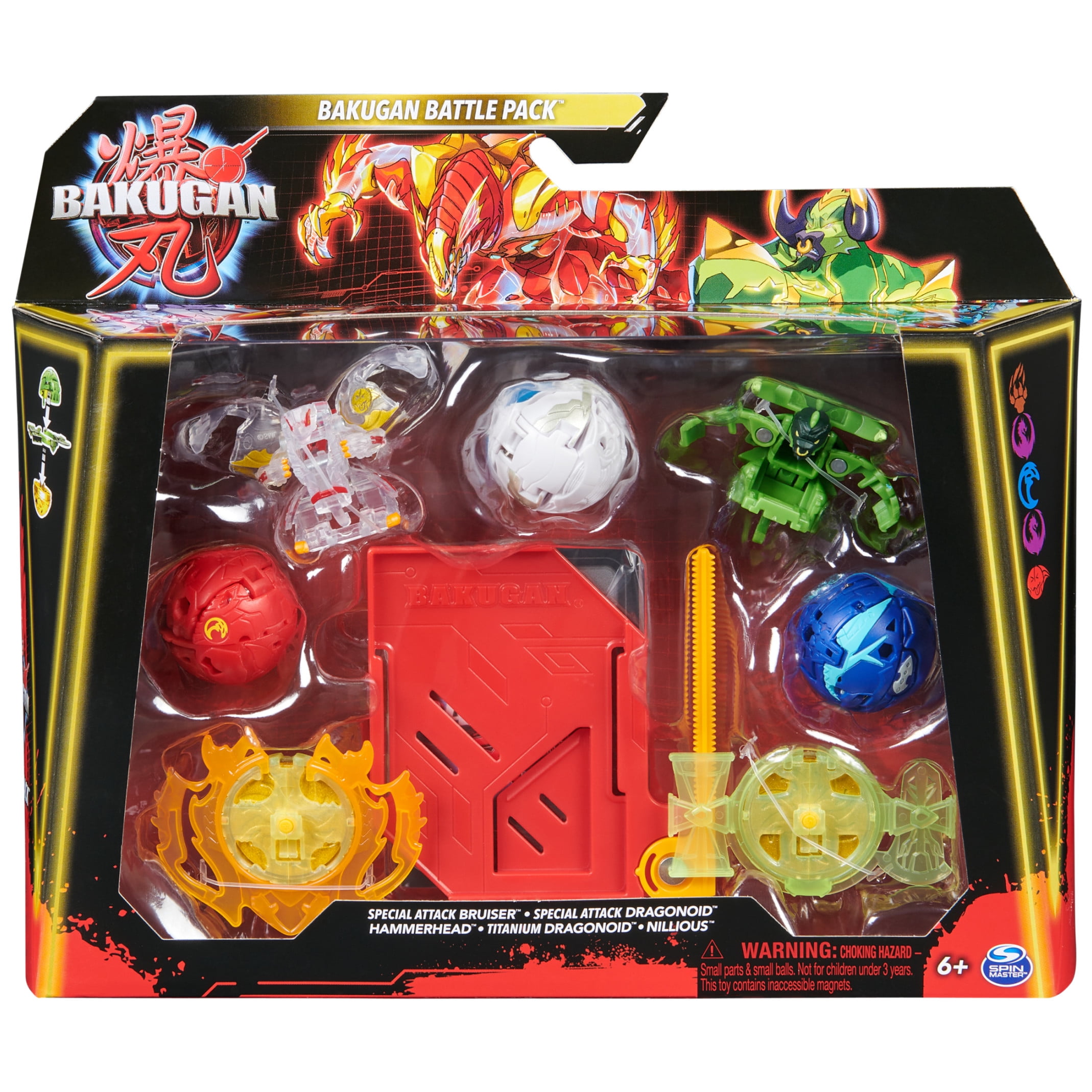Bakugan Battle 5-Pack Toys: Spinning Action Figures, Special