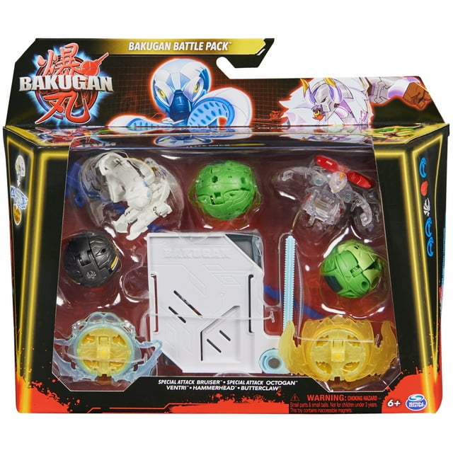 Bakugan Battle 5Pack Spinning Action Figures, Special Attack Bruiser