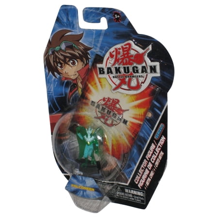 Bakugan Battle Brawlers (2007) Spin Master Green Falconeer 2-Inch Mini Figure w/ Metal Card