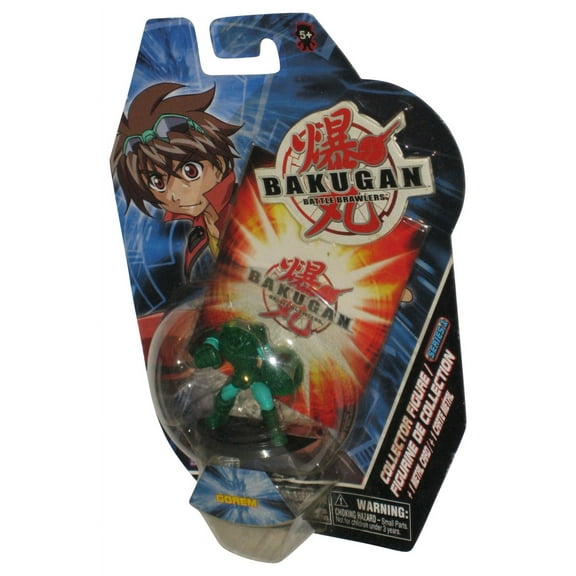 Bakugan Battle Brawlers (2007) Spin Master Green Gorem 2-Inch Mini Figure w/ Metal Card