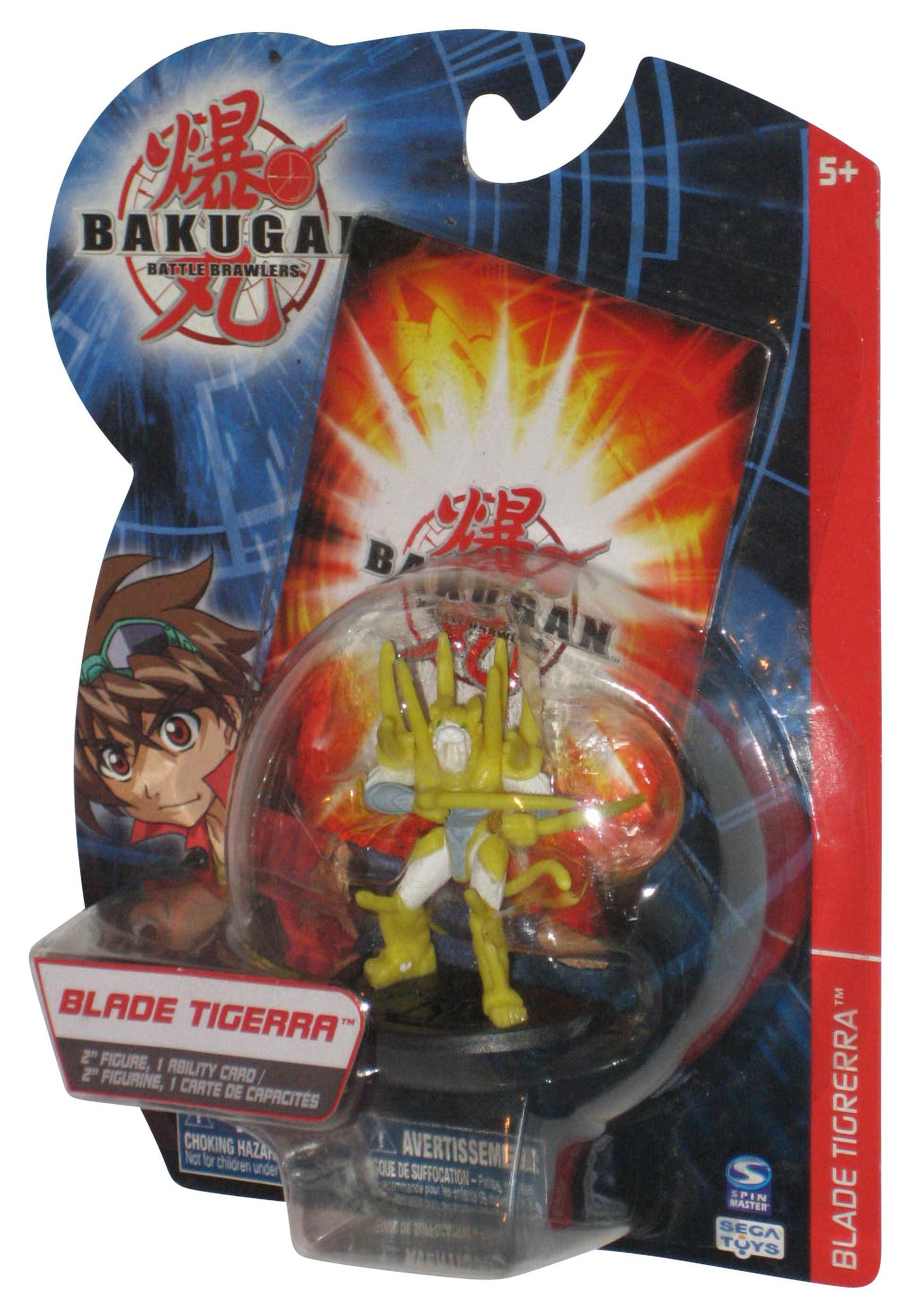 Bakugan Battle Brawlers (2008) Spin Master Blade Tigerra 2-Inch Figure w/  Ability Card