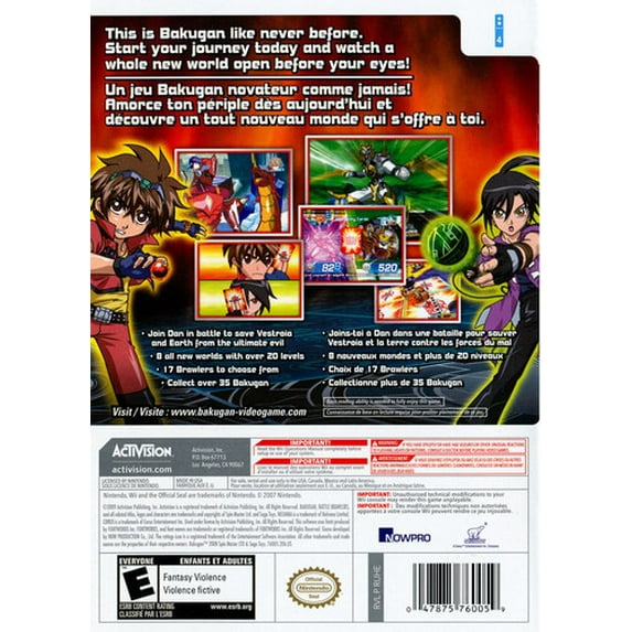 Bakugan Battle Brawlers for Nintendo Wii