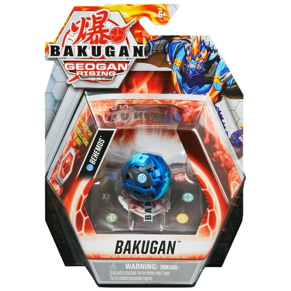 Bakugan, Behemos, 2-inch Tall Geogan Rising Collectible Action Figure and Trading Card