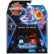 Bakugan Brawl Bros, Customizable 2-Pack Action Figures, Nillious VS Bruiser