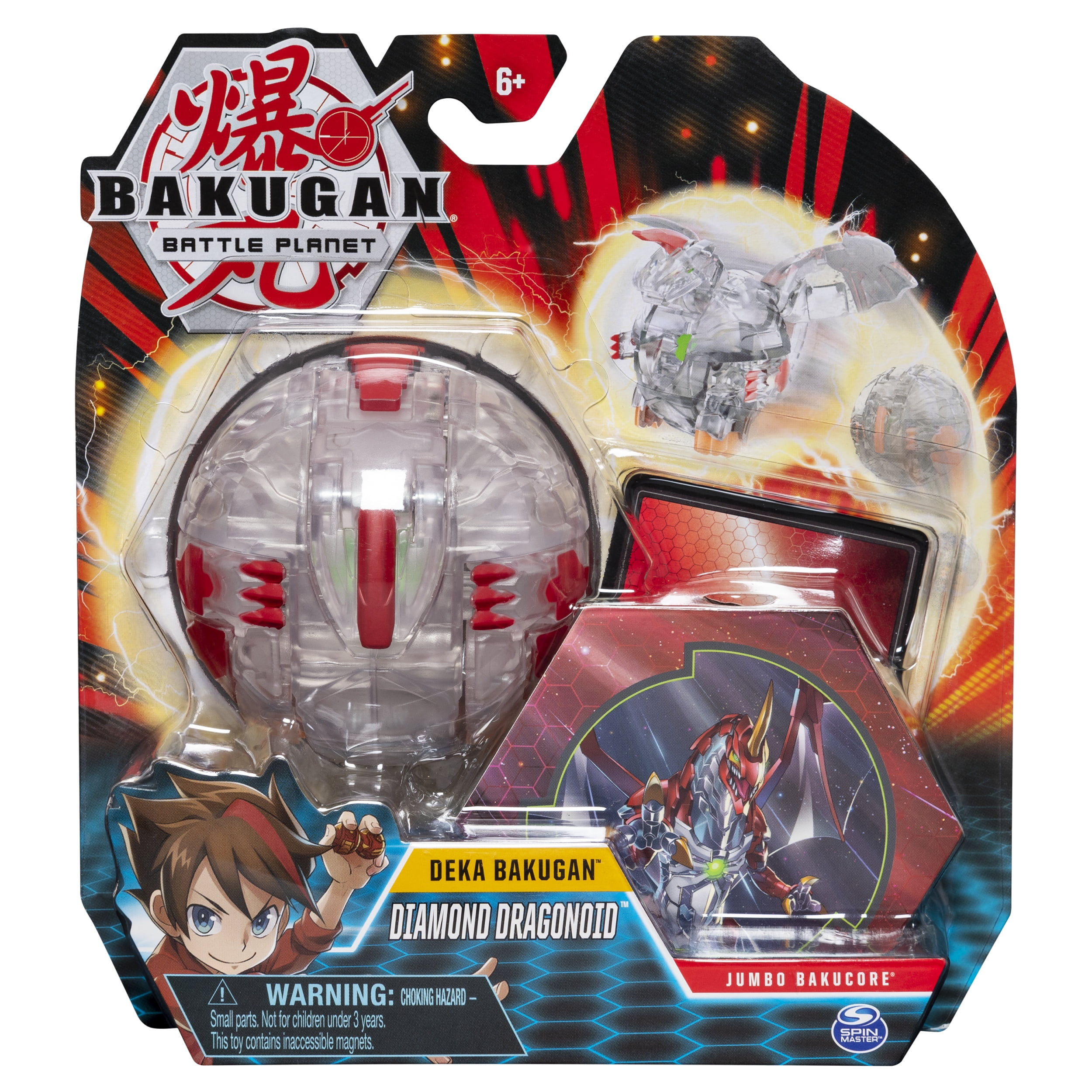 Bakugan Deka, Diamond Dragonoid, Jumbo Collectible Transforming Figure, for  Ages 6 and Up