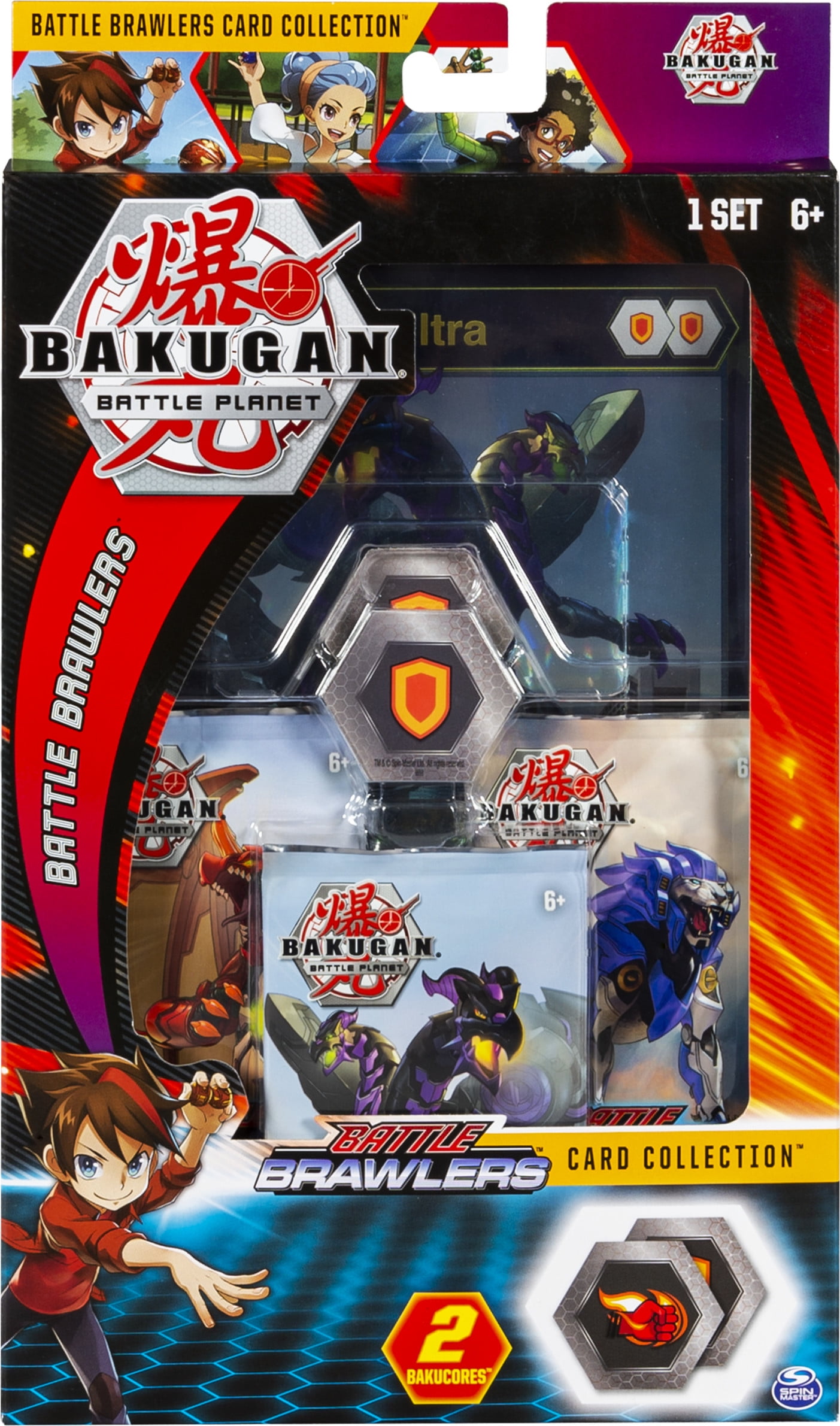 Bakugan, Deluxe Battle Brawlers Card Collection with Jumbo Foil Nillious Ultra Card, for Ages 6 and Up