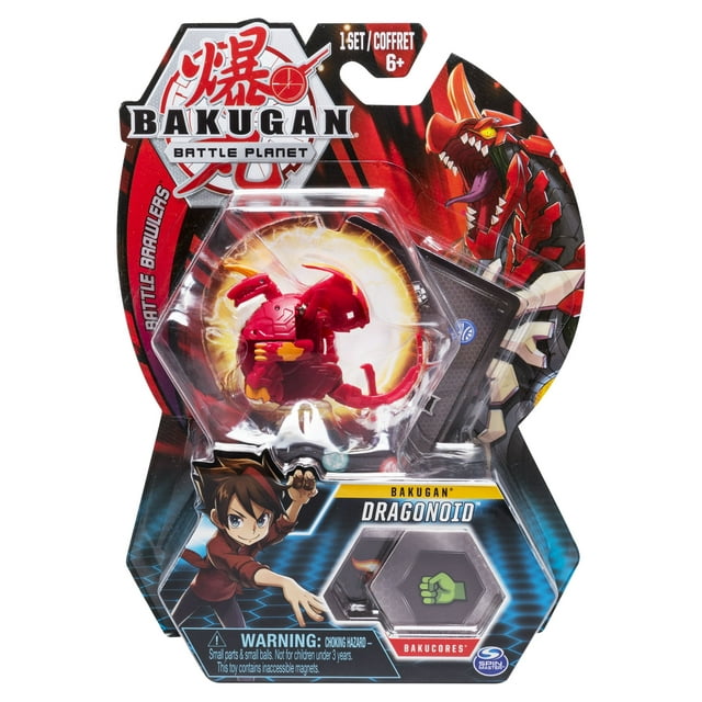 Bakugan, Dragonoid, 2-inch Tall Collectible Action Figure and Trading Card, for Ages 6 and Up