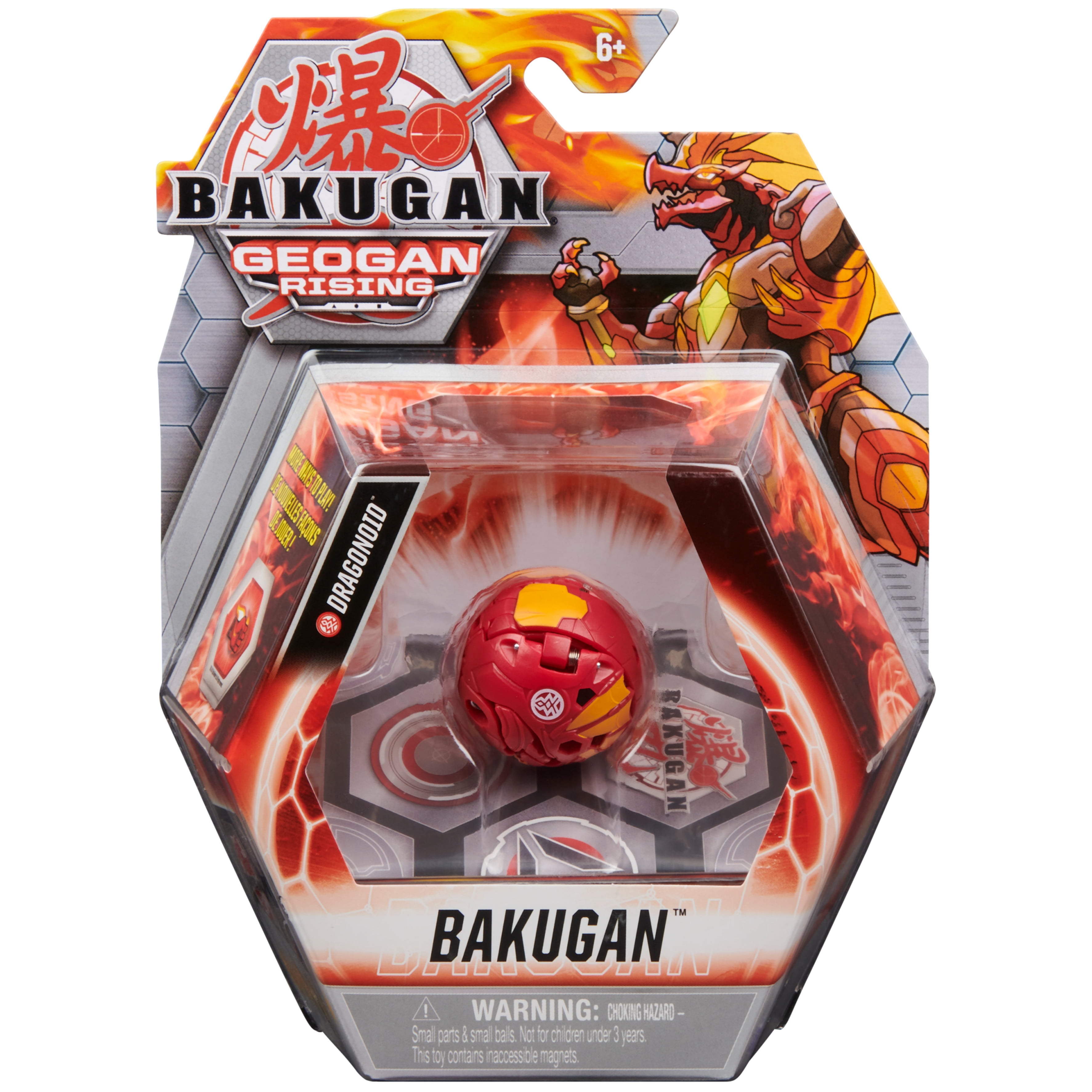 efterfølger ubemandede organisere Bakugan, Dragonoid, 2-inch Tall Geogan Rising Collectible Action Figure and  Trading Card - Walmart.com
