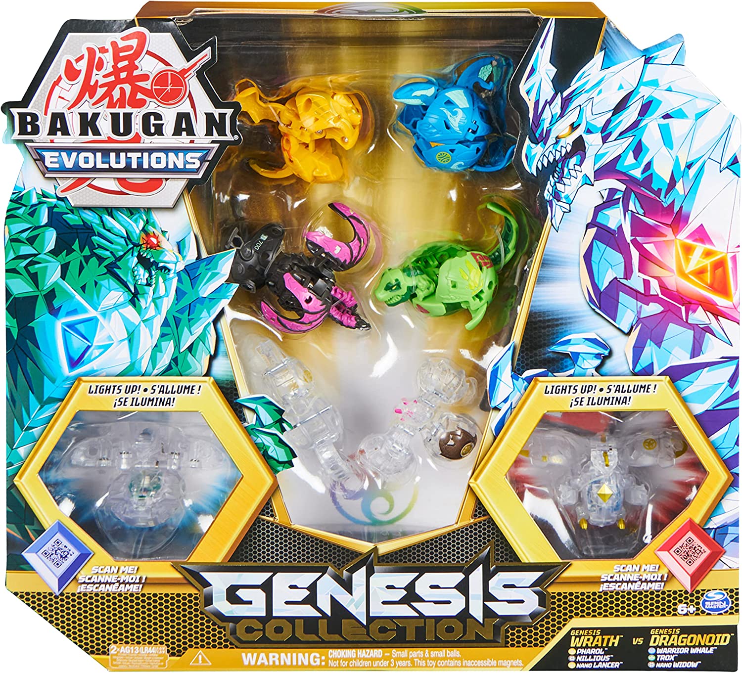 Bakugan Evolutions, Bakugan Genesis Collection Pack, 2 Light Up Bakugan