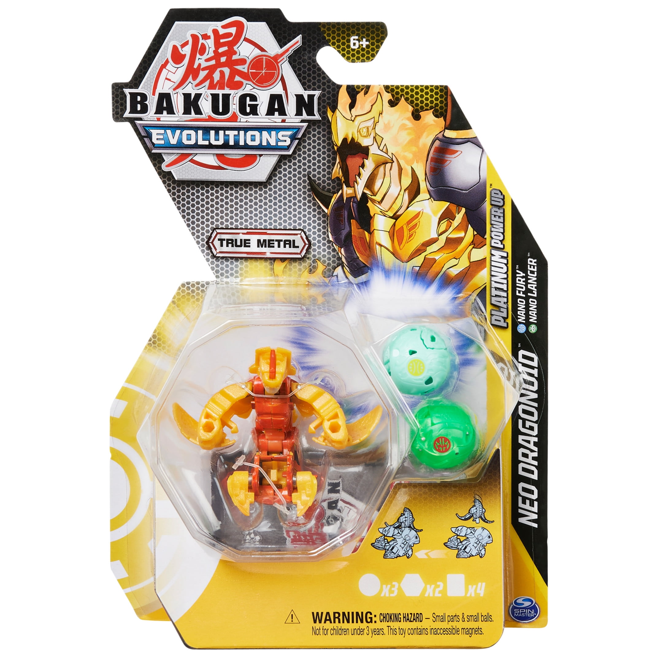 Bakugan Evolutions Neo Dragonoid Platinum Power Up Pack with Nano
