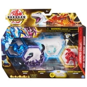 Bakugan Legends Collection 4-Pack, Maxodon Bakugan, Montrapod Geogan, Trox Nova, Dragonoid X Auxillataur Ultra