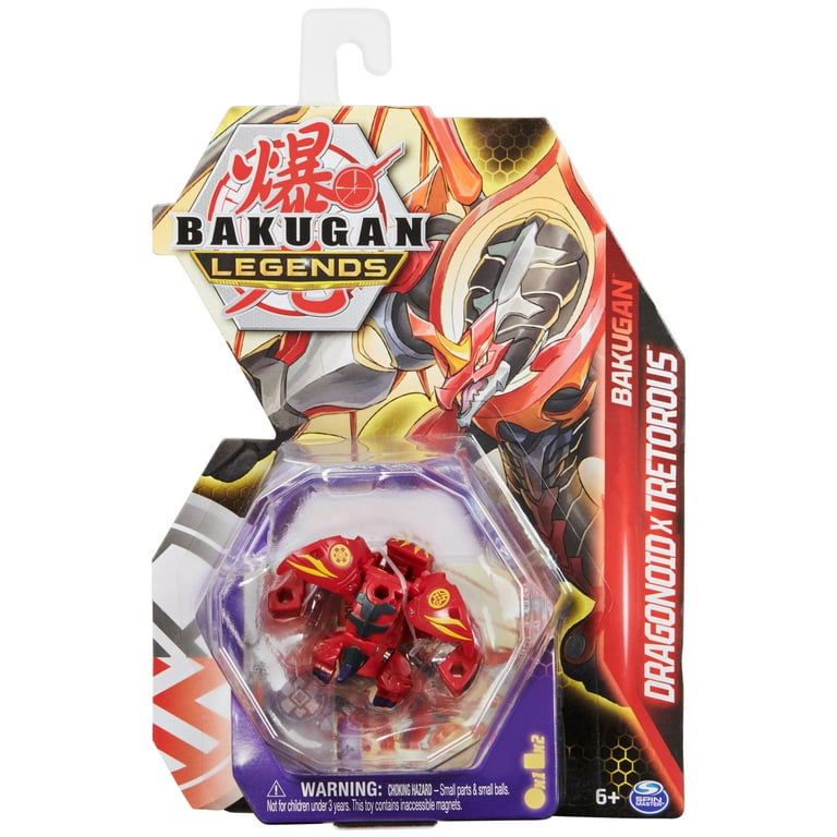Bakugan Legends, Dragonoid X Tretorous, 2-inch-Tall Collectible