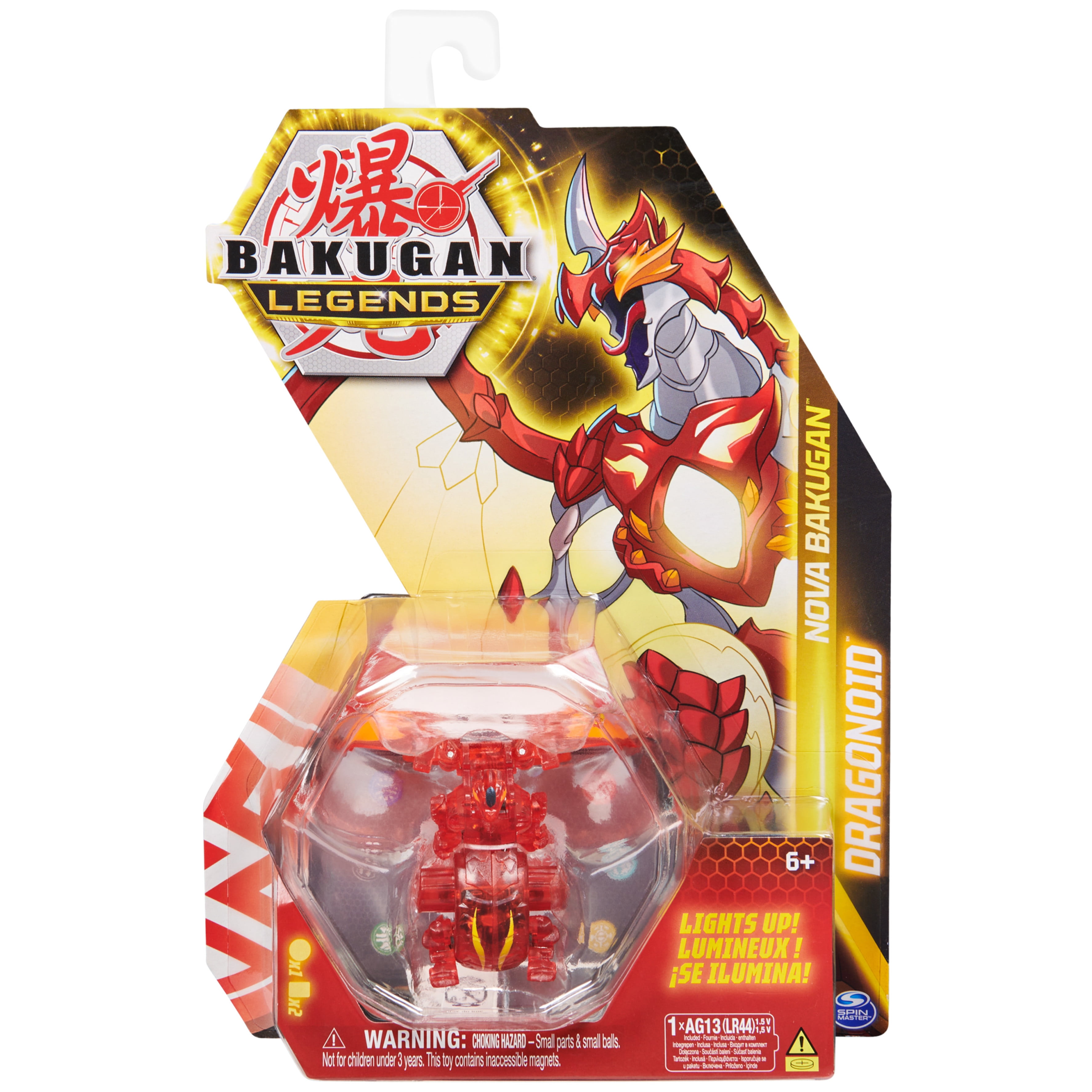 Bakugan Legends, Nova Dragonoid (Red), Light Up Bakugan Action