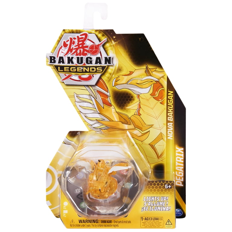 Bakugan Legends Battle Toys: Nova Pegatrix (Gold) with Light Up