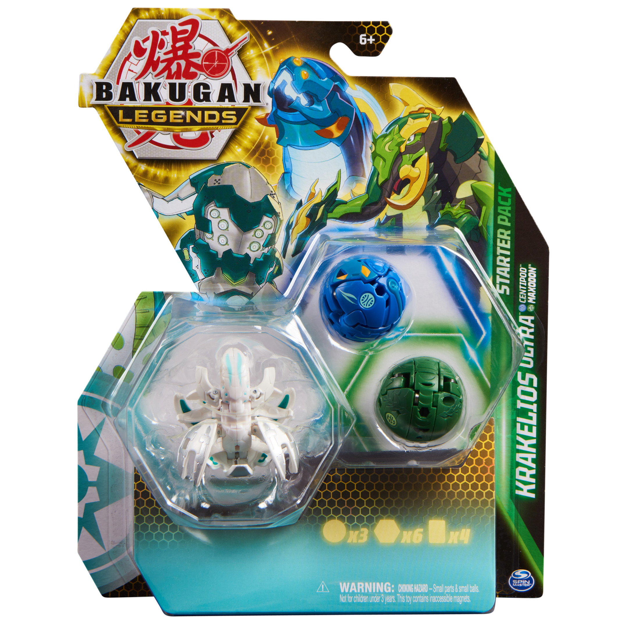 Bakugan Legends Collection Pack - 4 Bakugan, Geogan, 6 BakuCores - Giocattoli Per Bambini 6+ Anni