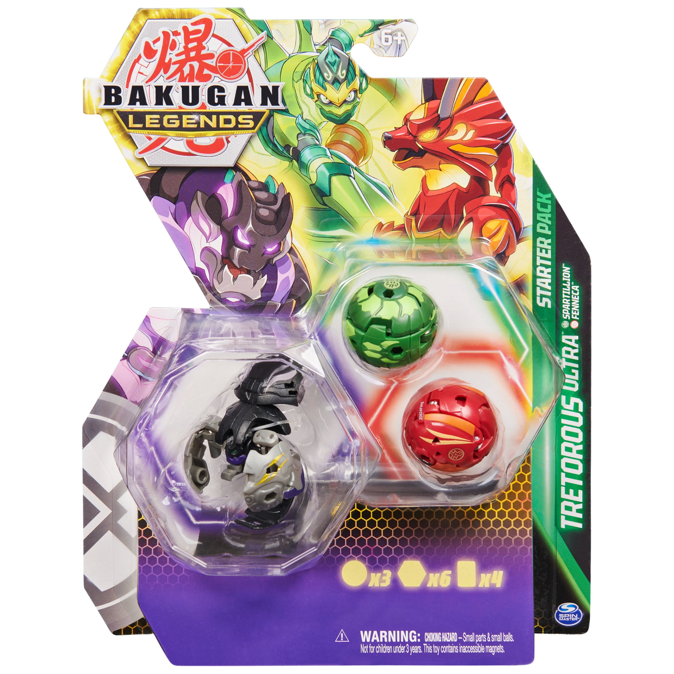 Bakugan Legends Starter 3-Pack Playset, Tretorous Ultra