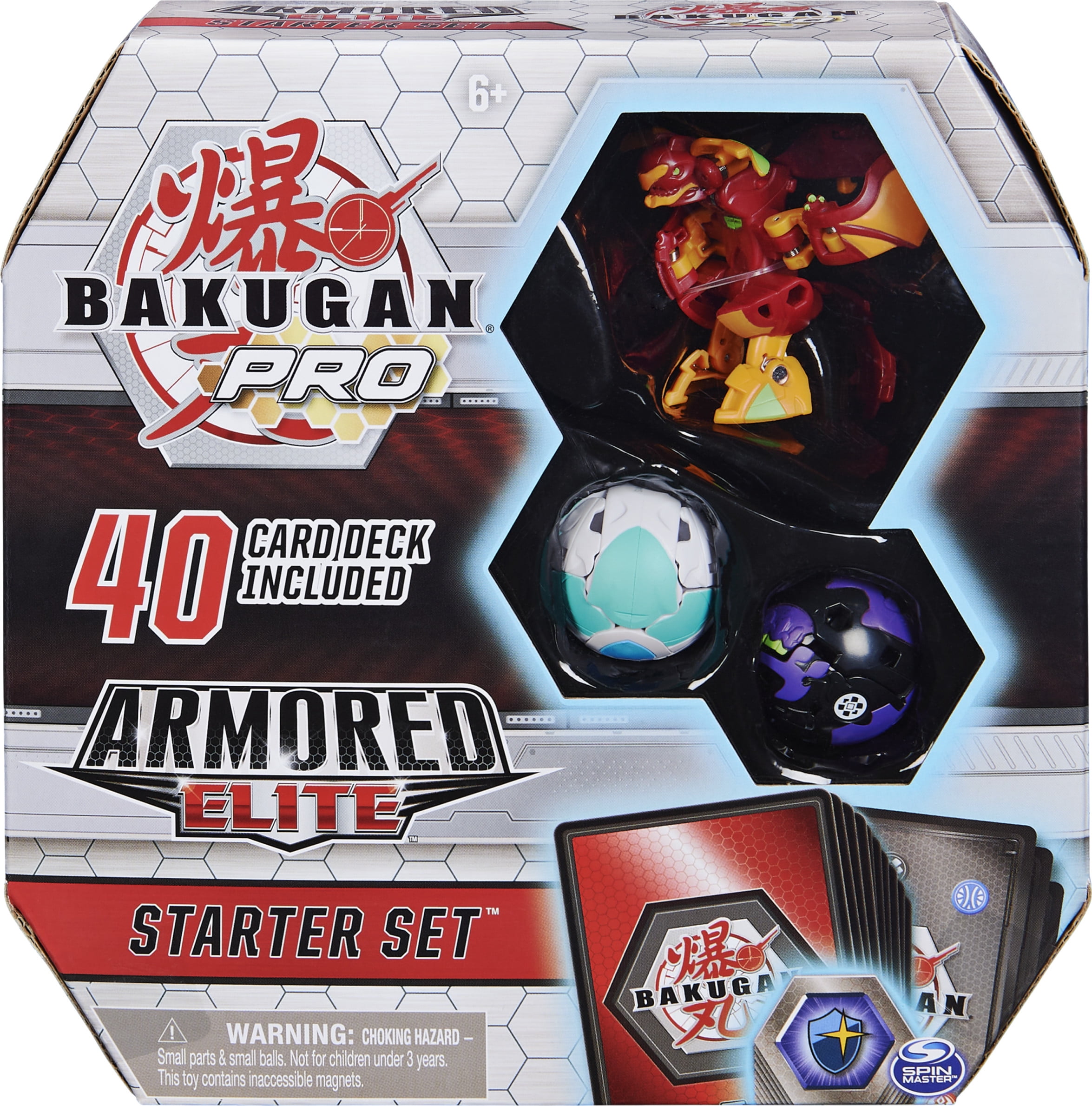 Bakugan Pro, Armored Elite Starter Set with Batrix Ultra, 2 Bakugan and  Collectible Trading Cards