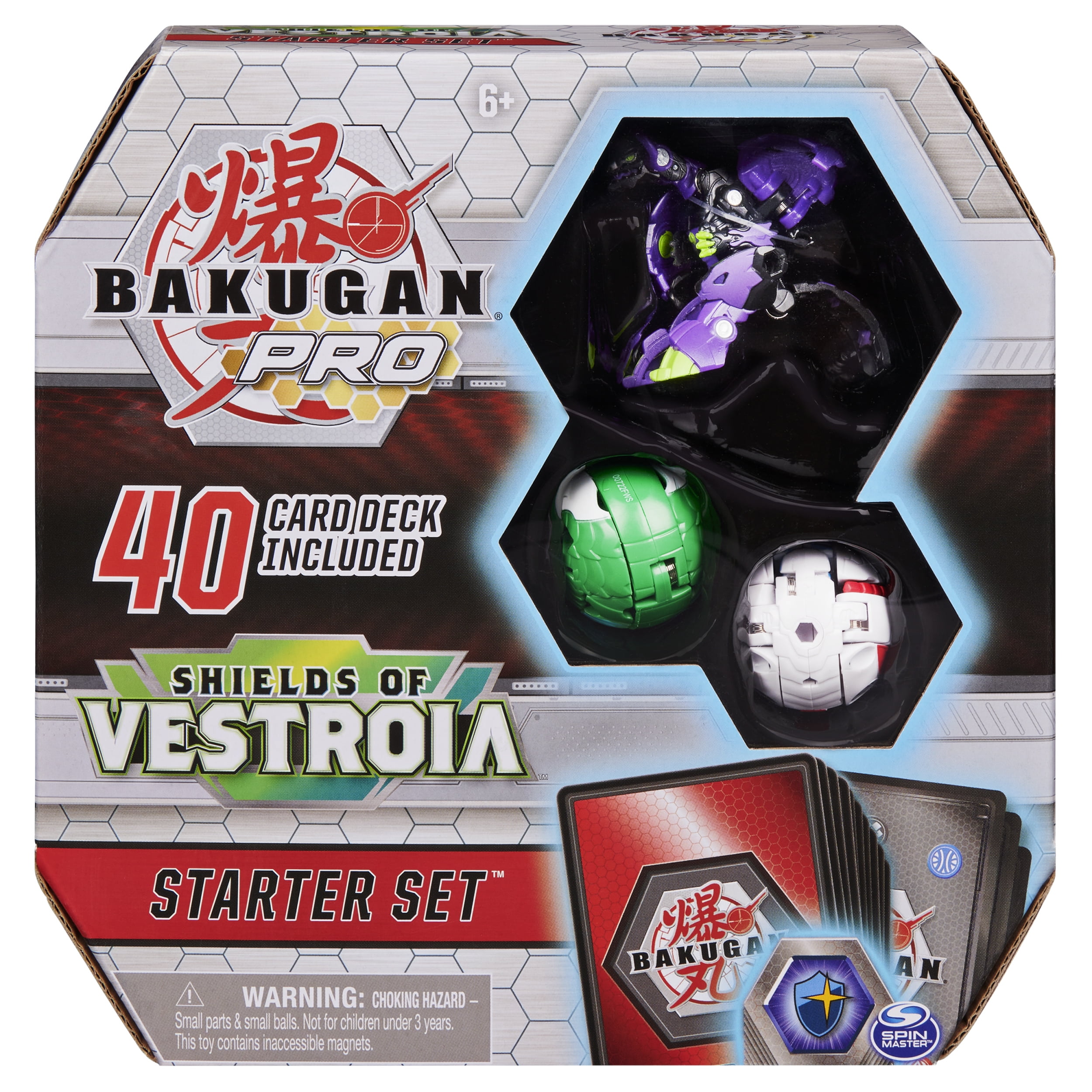 Bakugan Pro, Shields of Vestroia Starter with Eenoch Ultra, 2 Bakugan and Collectible Trading Cards Action Figure Set, 54 Pieces - Walmart.com