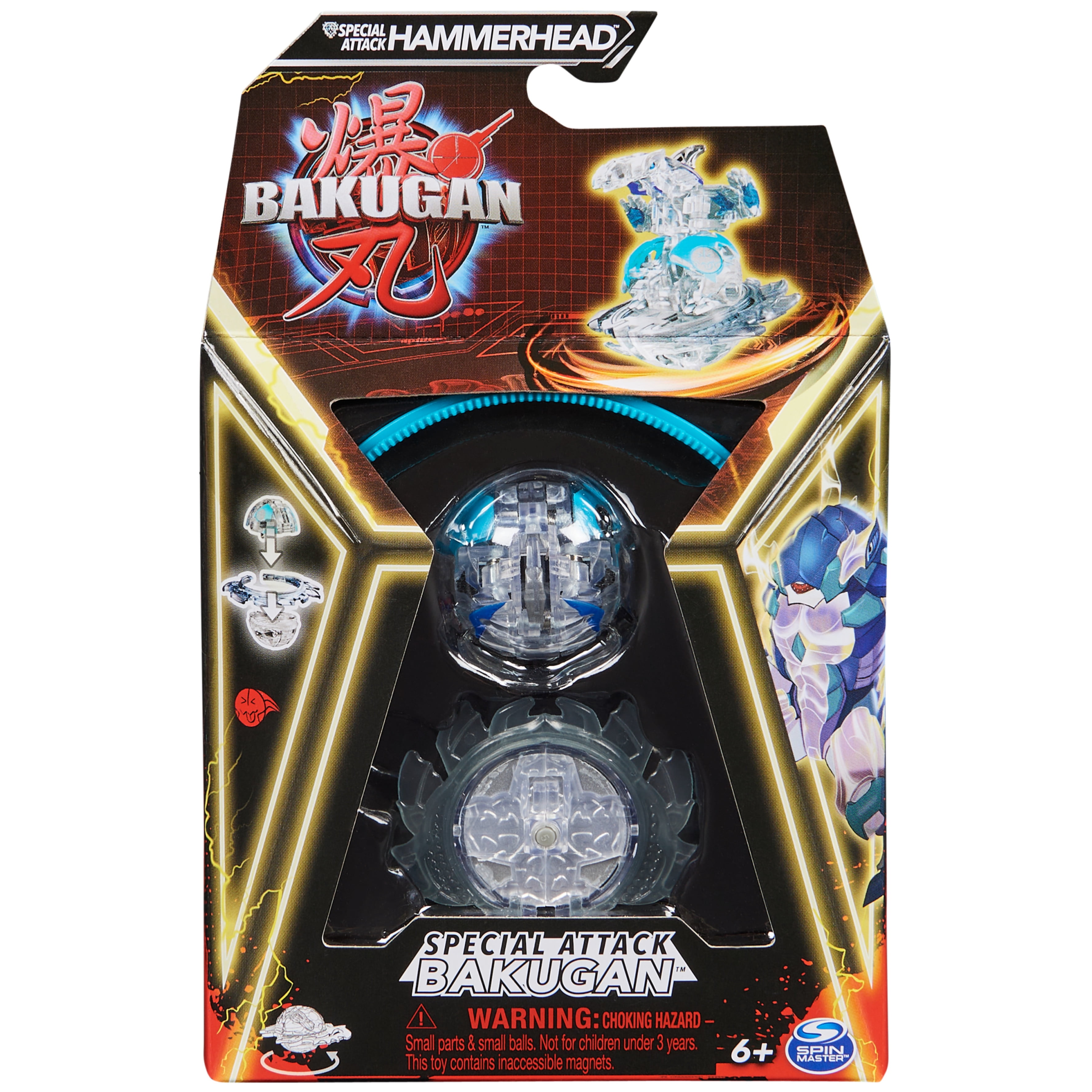 Bakugan, Special Attack Hammerhead, Spinning, Customizable Action