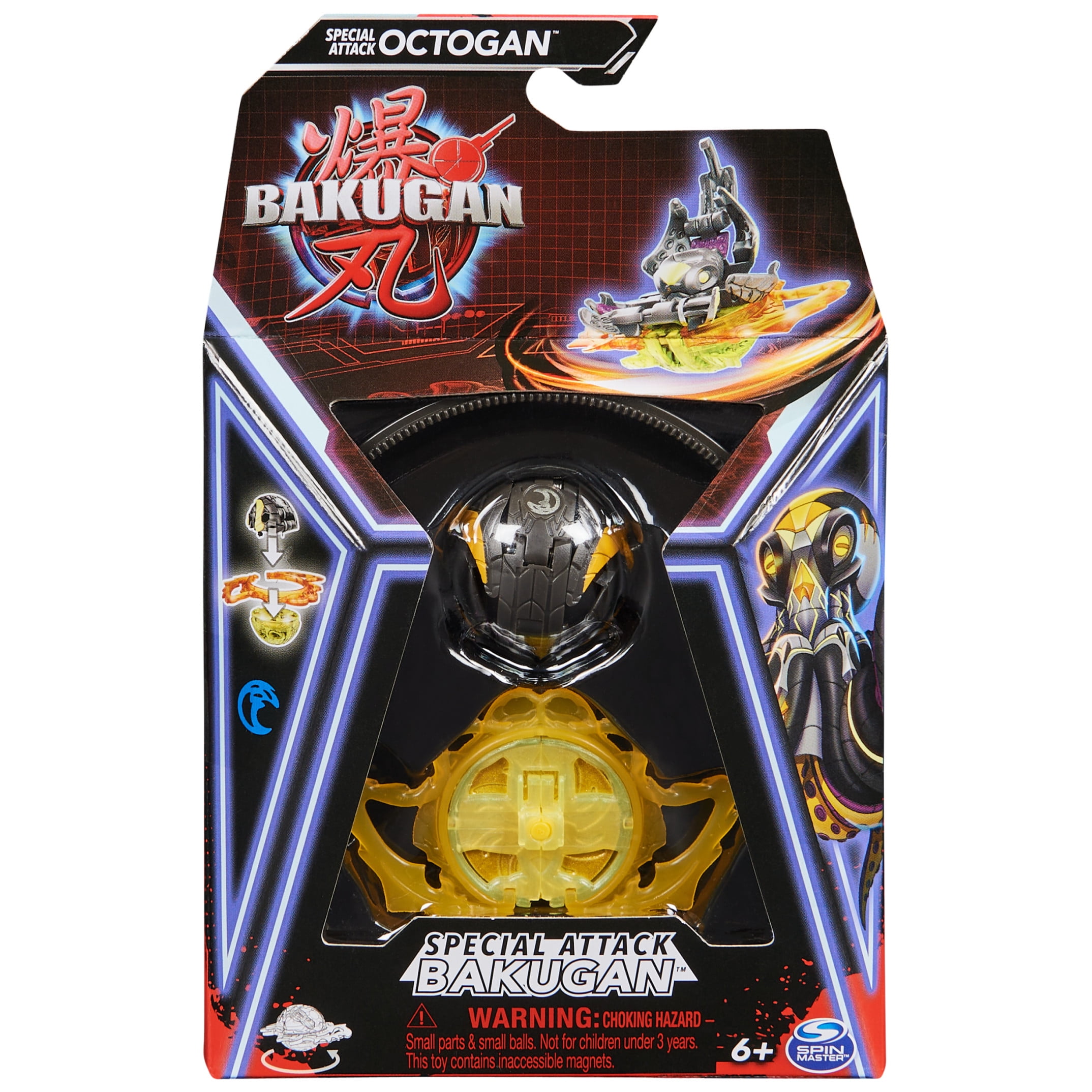 Bakugan, Special Attack Octogan, Spinning, Customizable Action Figure, Girl and Boy Toys