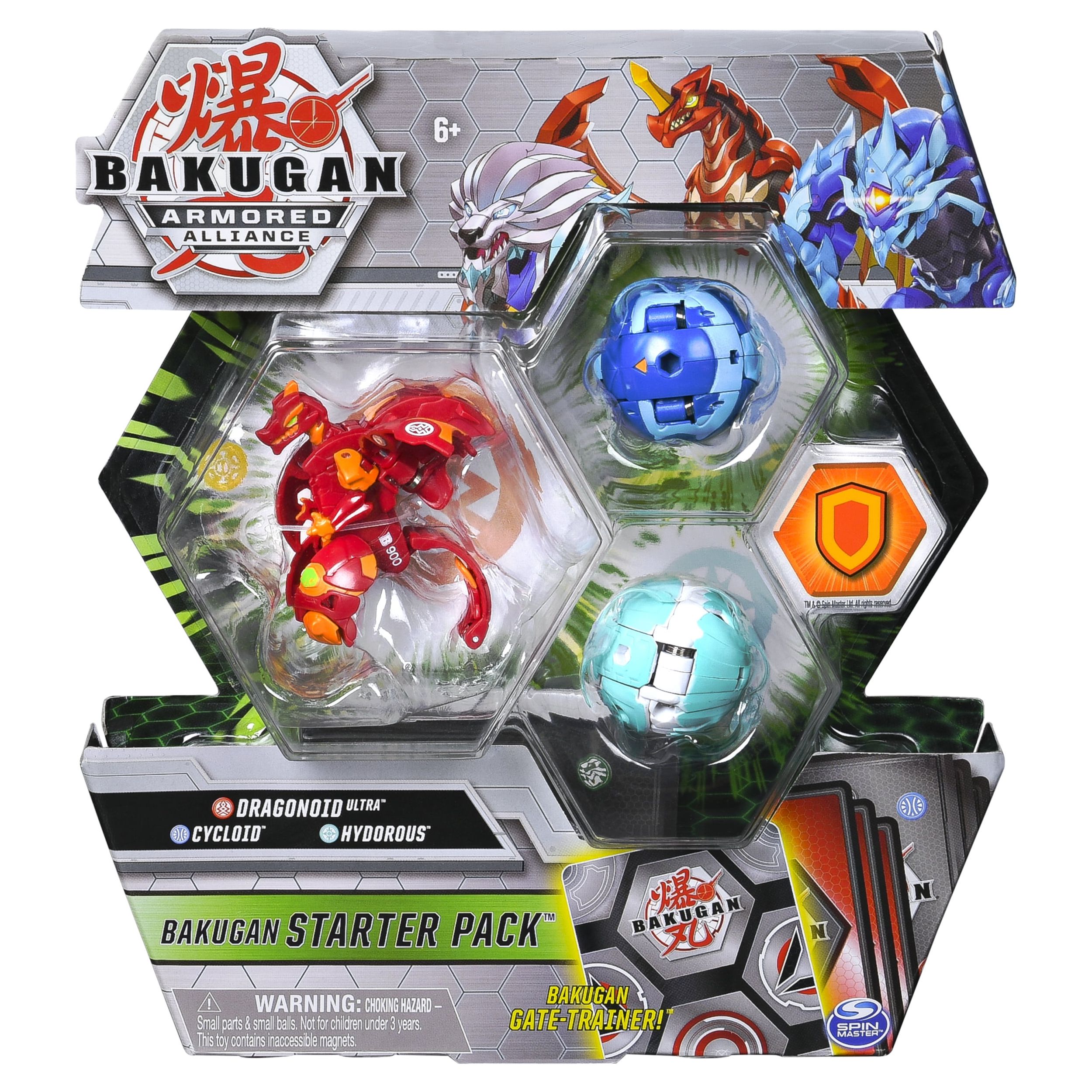 Bakugan Starter Pack 3-Pack, Dragonoid Ultra, Armored Alliance Collectible Action Figures - image 1 of 5