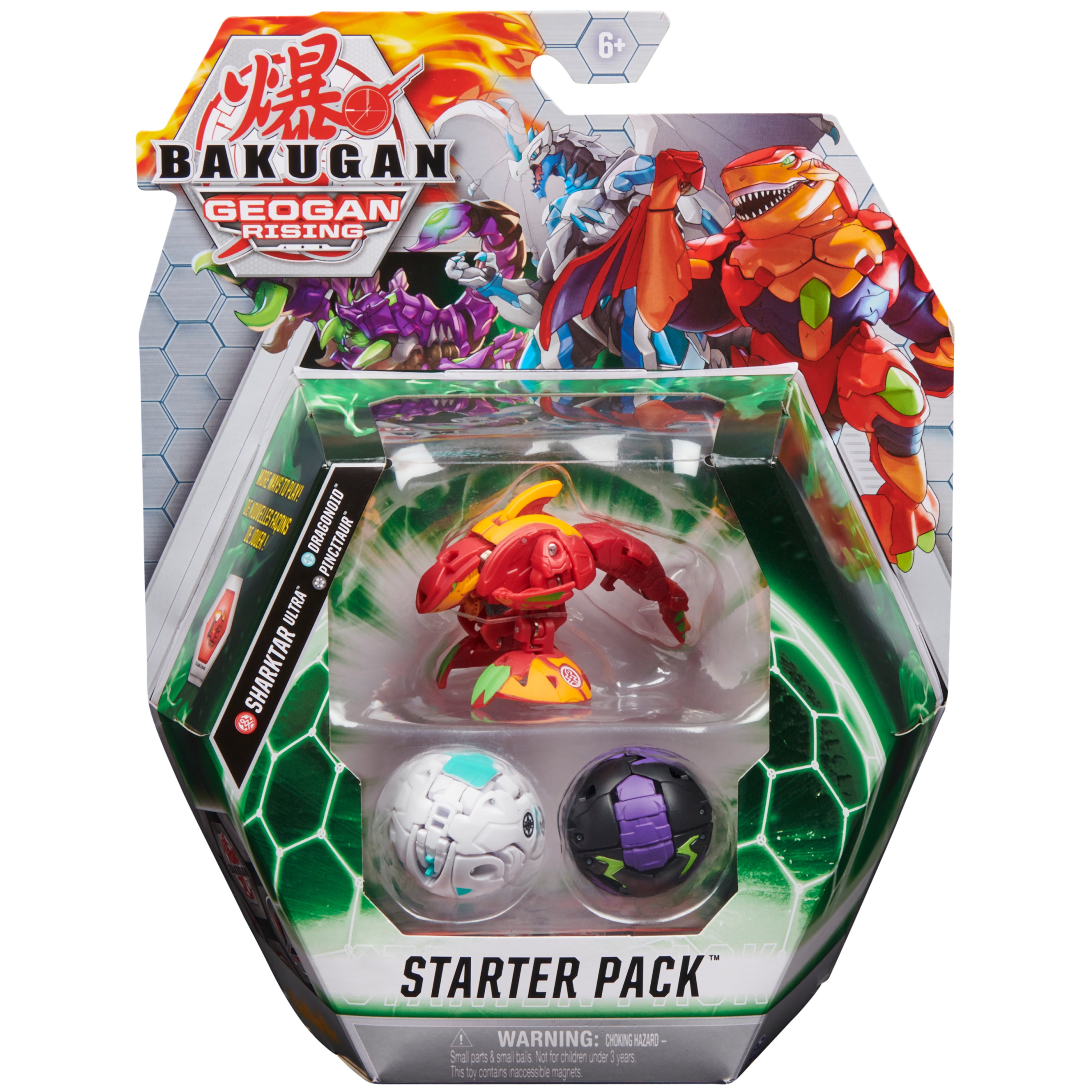 Bakugan Starter Pack 3-Pack, Pyrus Gorthion, Collectible Transforming  Creatures, for Ages 6 and Up
