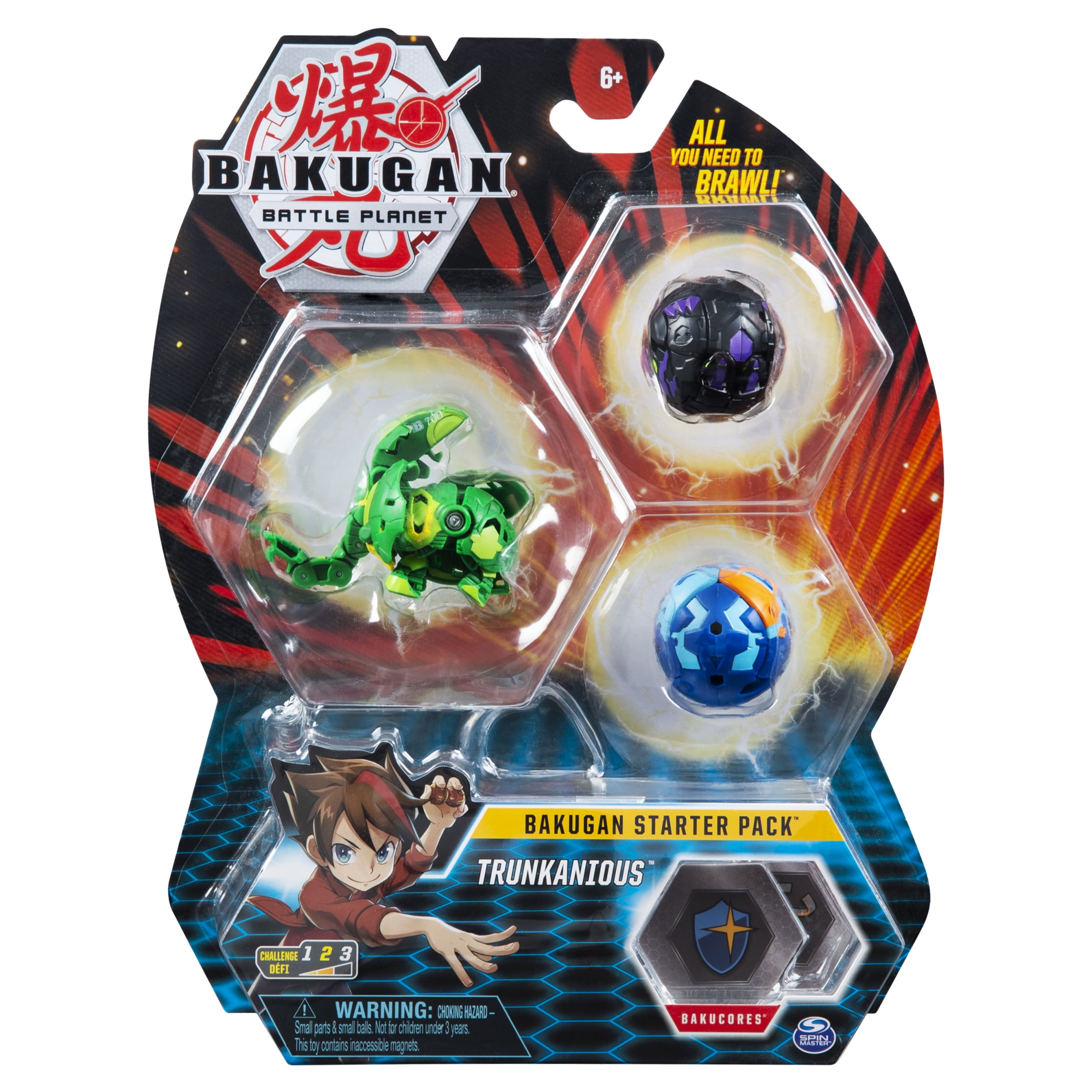 Bakugan Battle Planet Trunkanious 3-Figure Starter Pack Spin Master - ToyWiz
