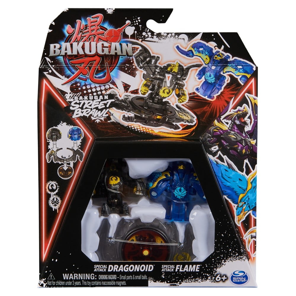 Bakugan Street Brawl Special Attack Dragonoid and Flame Figure Set