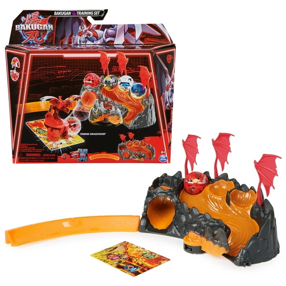 Bakugan Training Playset with Customizable Titanium Dragonoid Action Figure, Dragon Themed