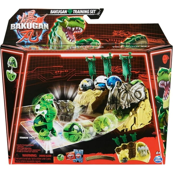 Bakugan Training Set with Titanium Trox, Inspired by Dinosaur Clan