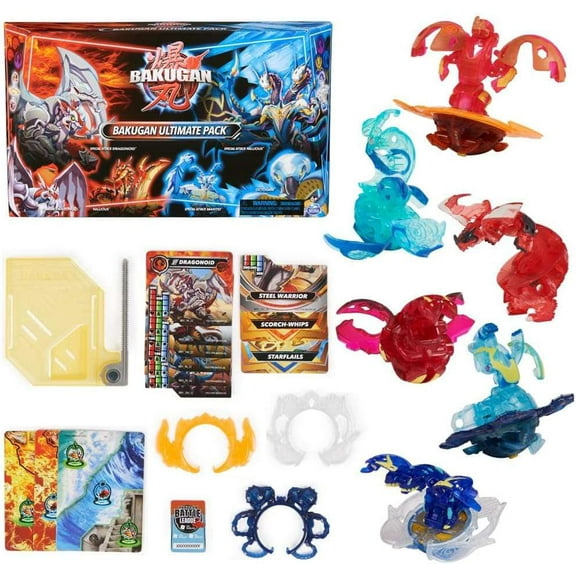 Bakugan Ultimate Pack Figure 6-Pack (3 Special Attack, 1 Titanium & 2 Core Bakugan)