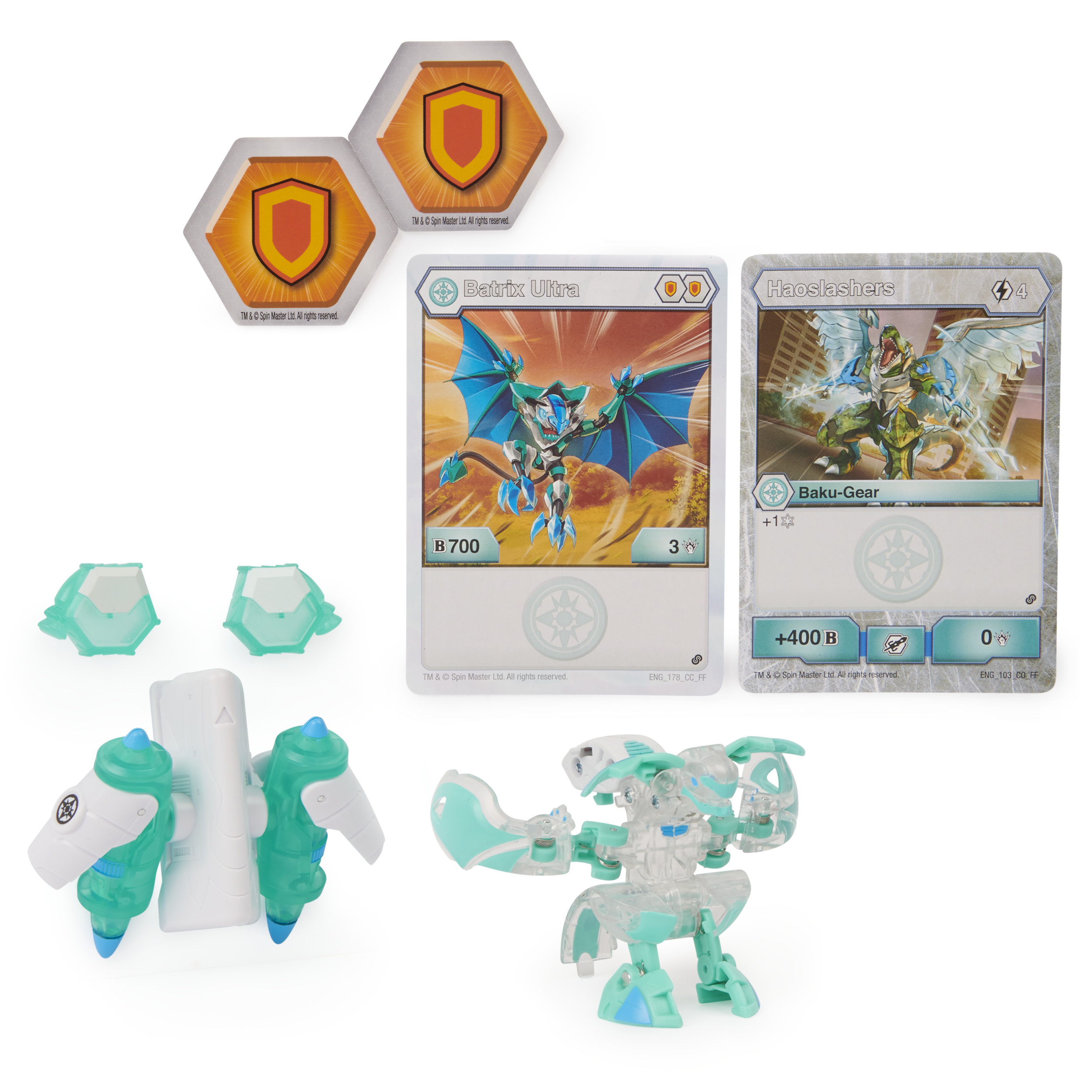 Bakugan Ultra, Batrix with Transforming Baku-Gear, Armored Alliance 3-inch Tall Collectible Action Figure