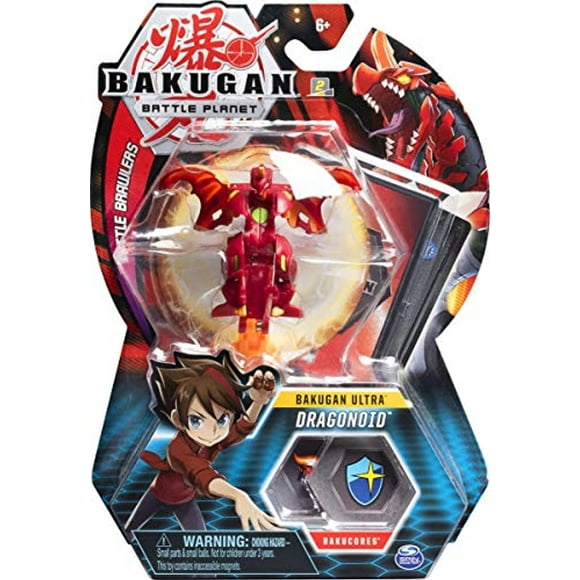 Bakugan Ultra Dragonoid 3 inch Collectible Action Figure and Trading Card for Ages 6 and Up