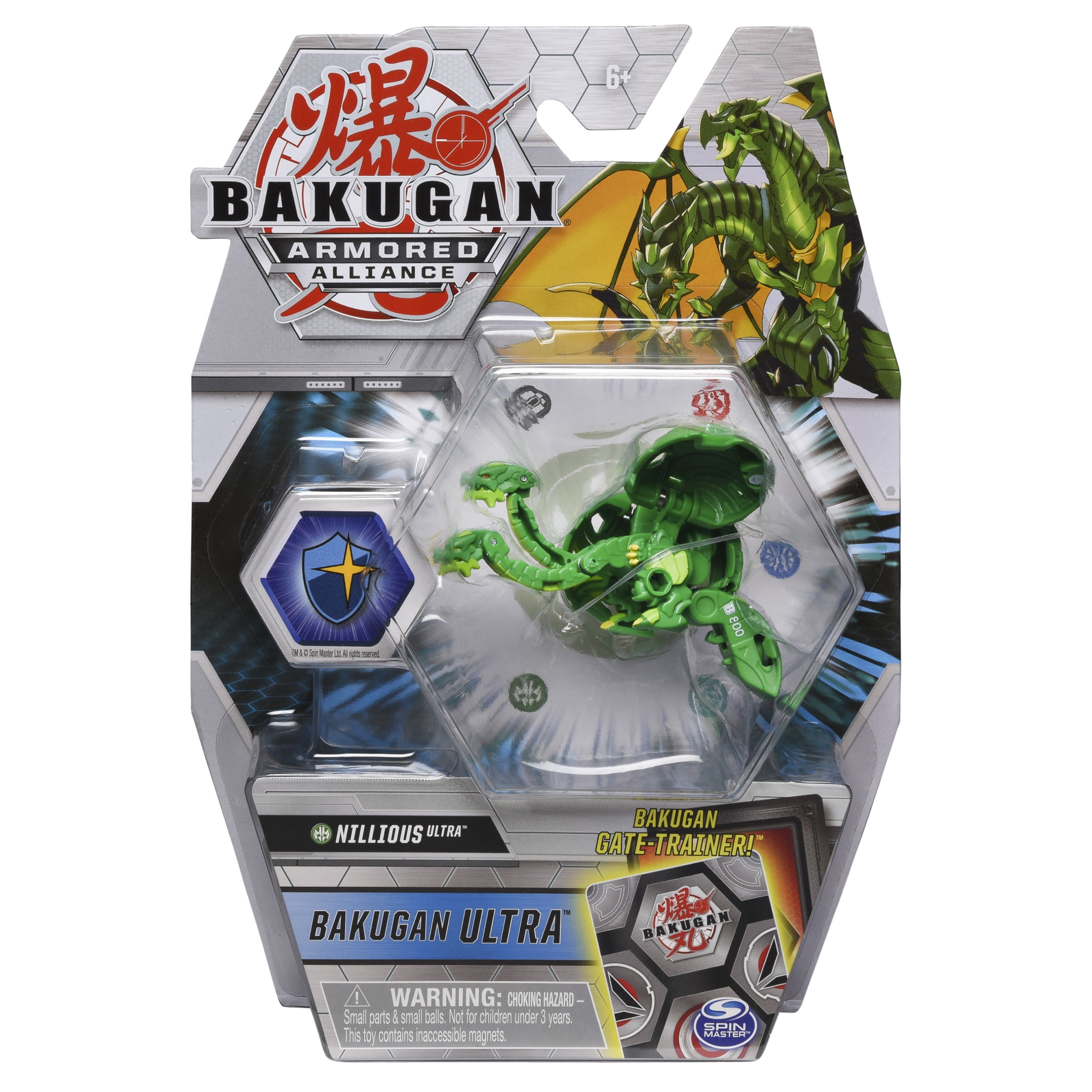 Bakugan Ultra, Nillious, 3-inch Tall Armored Alliance Collectible Action  Figure and Trading Card