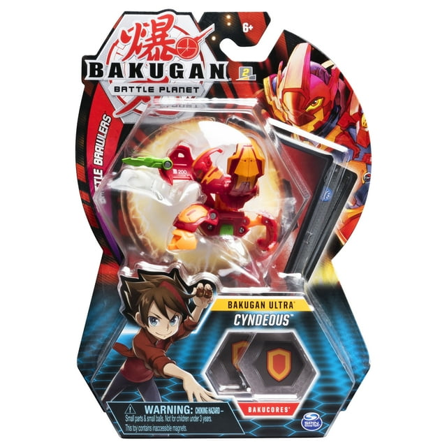 Bakugan Ultra, Pyrus Cyndeous, 3-inch Collectible Action Figure and Trading Card, for Ages 6 and Up
