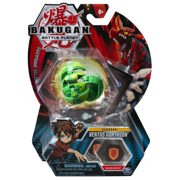 Bakugan, Ventus Gorthion, 2-inch Tall Collectible Action Figure and Trading Card, for Ages 6 and Up