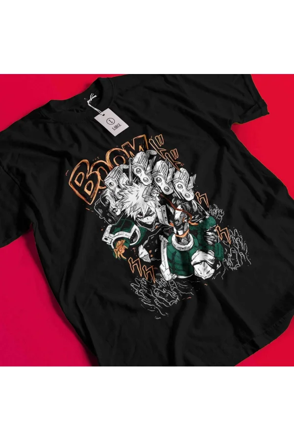 Bakugo Katsuki T-Shirt My Hero Academia Deku Tee Anime Midoriya Dabi Shoto Shirt