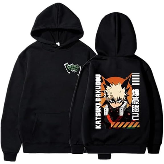 Bakugos Anime MHAs Merch Hoodie Mys Print Heros Academias Sweatshirt Katsukis Cospaly Clothes