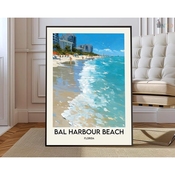 Bal Harbour Beach Florida Poster Unframed Paper Print