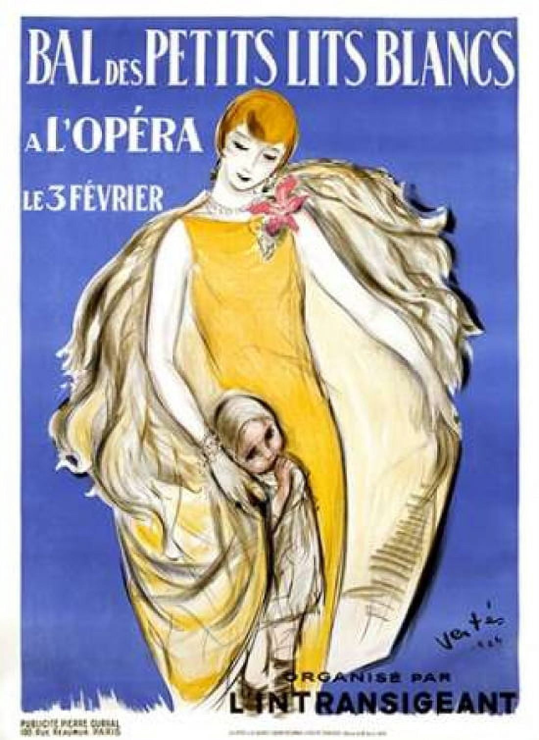 Bal des Petits Lits Blancs Canvas Art - Marcel Vertes (18 x 24)