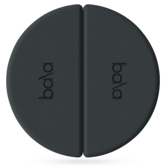 Bala Balance Blocks 2 Pack, Yoga Blocks for Working Out, (Charcoal) - Semi-Circular Yoga Accessories