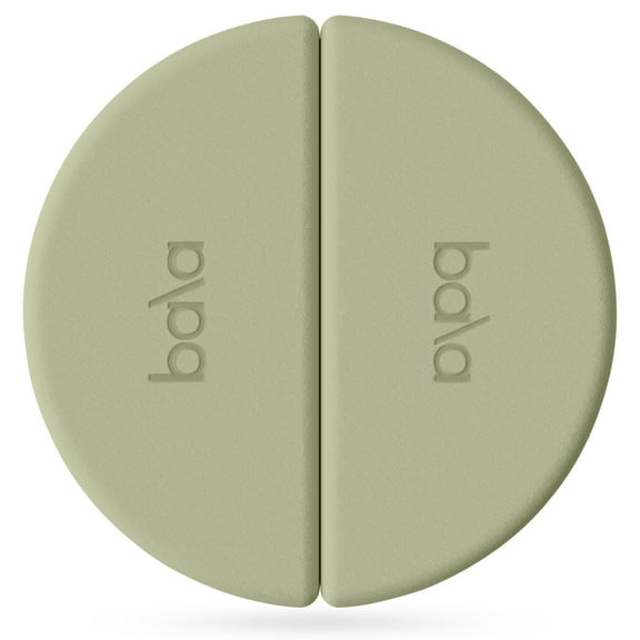 Bala Balance Blocks 2 Pack, Yoga Blocks for Working Out, (Sage) - Semi-Circular Yoga Accessories