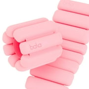 Bala Bangles Wrist & Ankle Weights for Women & Men Blush - 1 Pound Silicone Bracelet Set