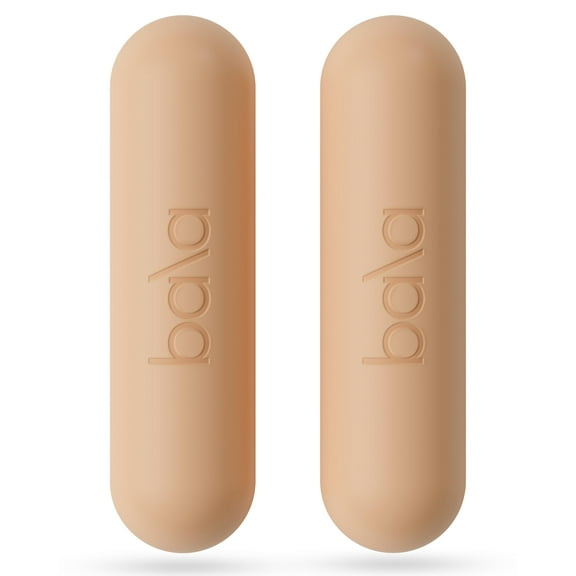 Bala Bars Dumbbell Set for Women & Men, 3lb Dumbbells (Sand) - Set of 2 Bars for Strength Training