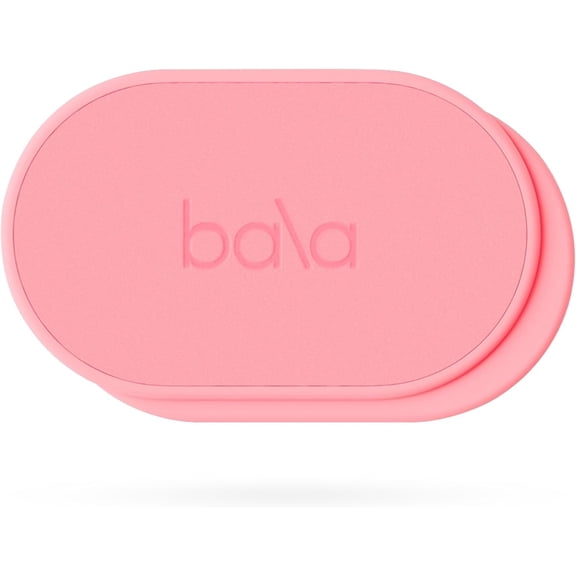 Bala Capsule Sliders for Working Out, Core Workout Sliders, Floor Exercise Sliders & Fitness Gliders for Squats, Lunges, & Push-up Variations, Strength Slides for Yoga, Pilates & Aerobics, Blush
