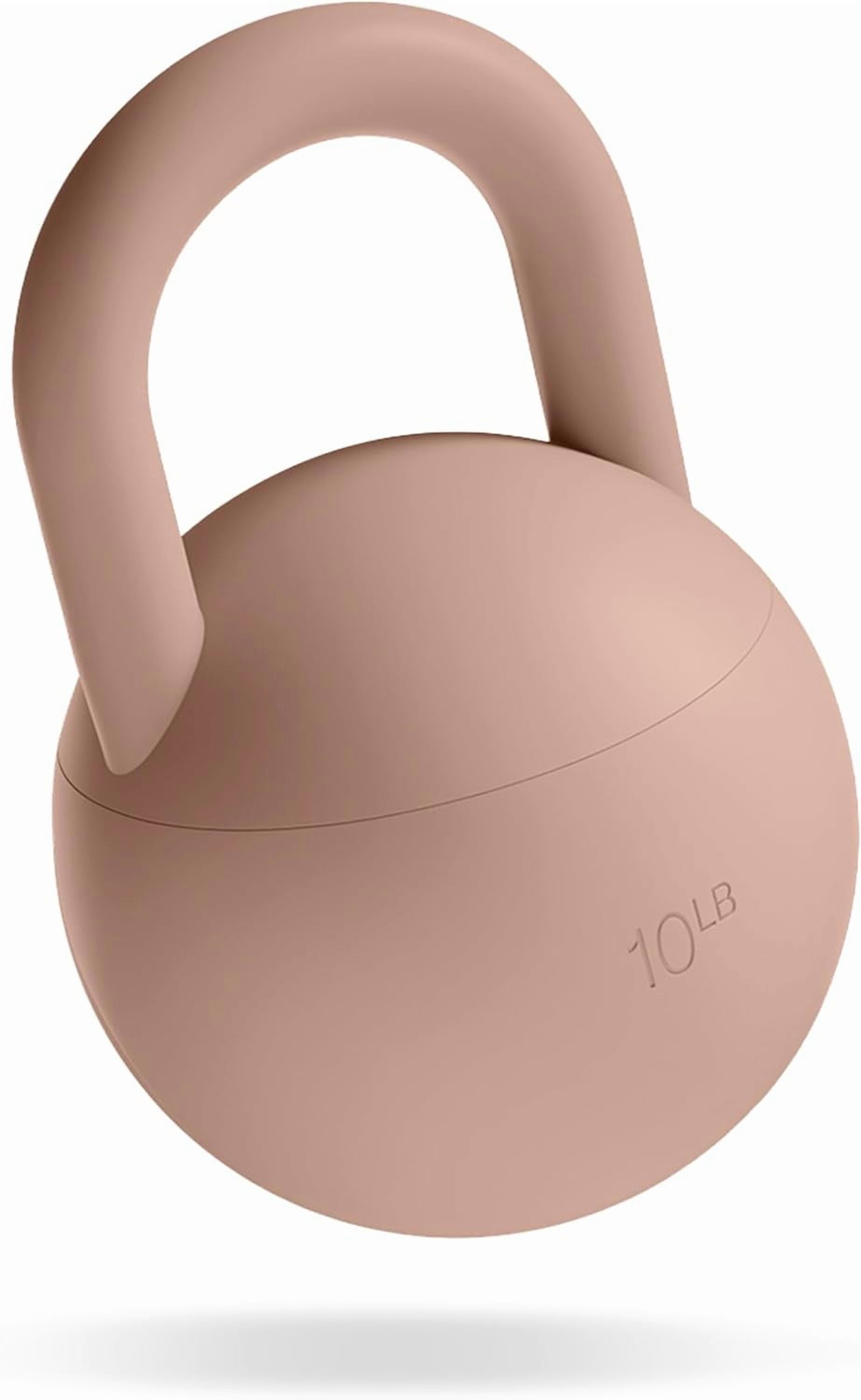 Bala Kettleball, Soft Kettlebell for Women, Strength & Core Training Equipment for Home Gym Workouts, Anti-Slip Grip Exercise Weights with Cushioned Impact-Resistant Base, 10lb, Sand