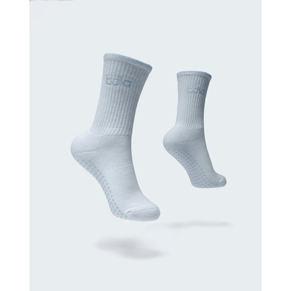Bala The High Sock for Yoga, Pilates, Barre, & Home Workouts, Large (Sea)