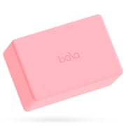 Bala Yoga Block for Working Out, Building Block Blush - Soft Dense Foam Yoga Accessories